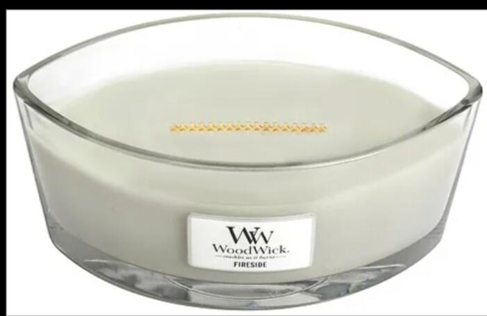 Crackling scented candle, wood-fire fragrance, 435 g