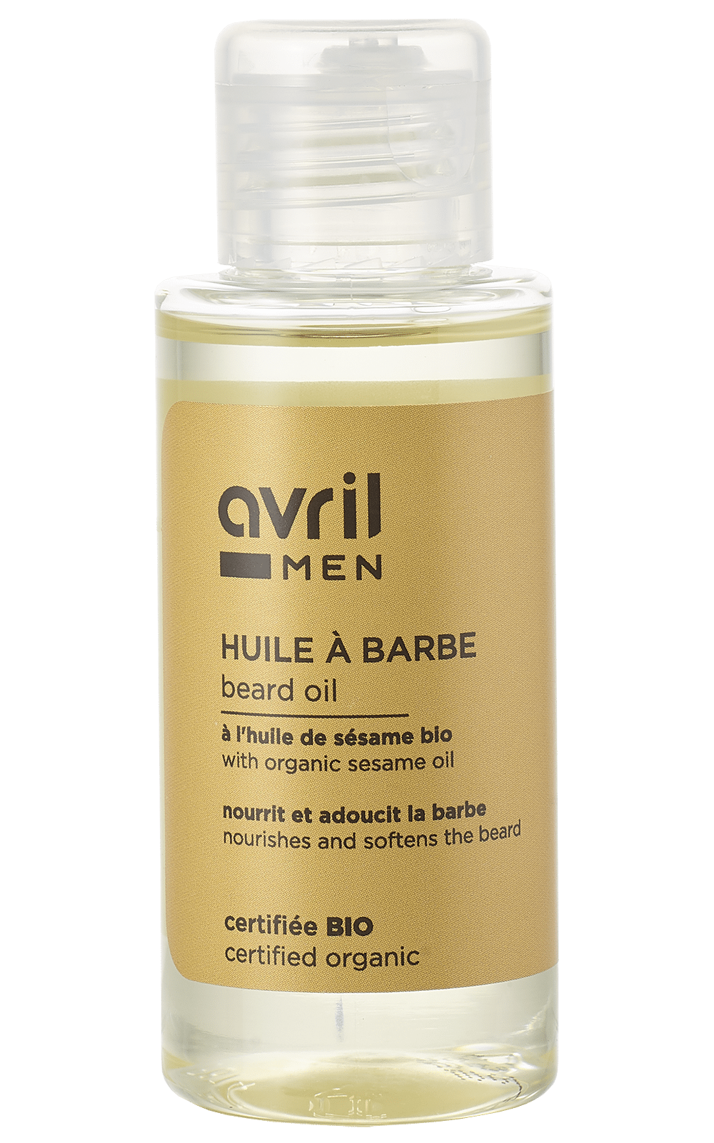 Huile à barbe bio et végane pour homme - 50 ml
