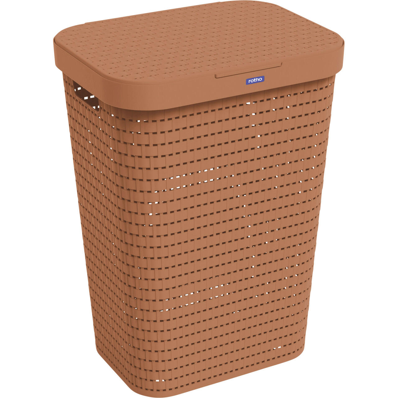 Rotho Wäschesammler Country 55 L corail argile