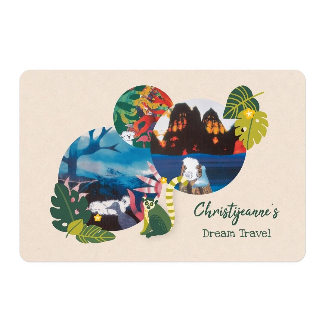 Personalisierte Fußmatte Dream Travel