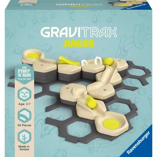 
Ravensburger GraviTrax Junior Starter-Set S 27531 - Parcours de billes principalement fabriqué à partir de matières premières renouvelables, avec un univers thématique

