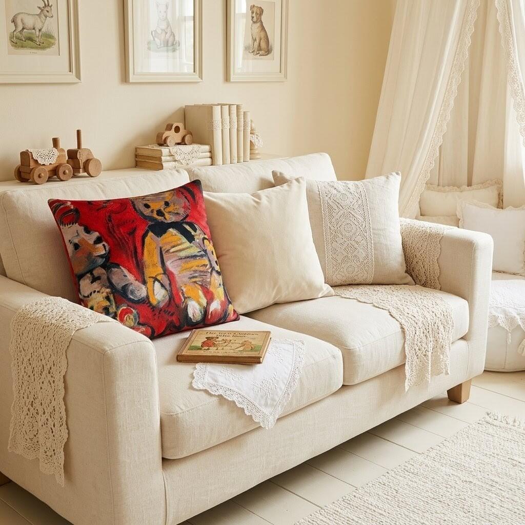 Noble coussin en velours Fluffy Dreams