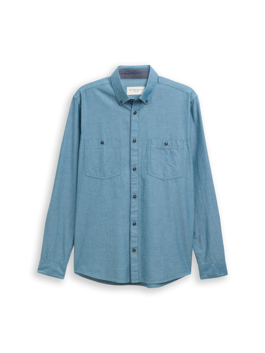 Hemd mit Mini-Fischgrätmuster