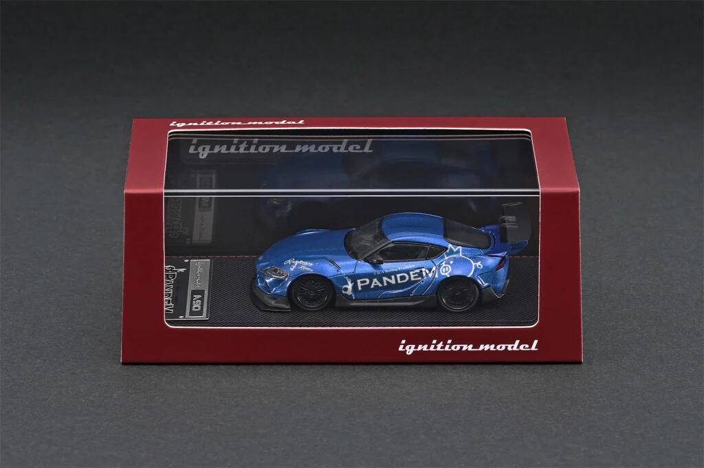 Ignition Model - #IG2331 - Pandem Supra (A90) - Toyota - blue metallic - 1/64