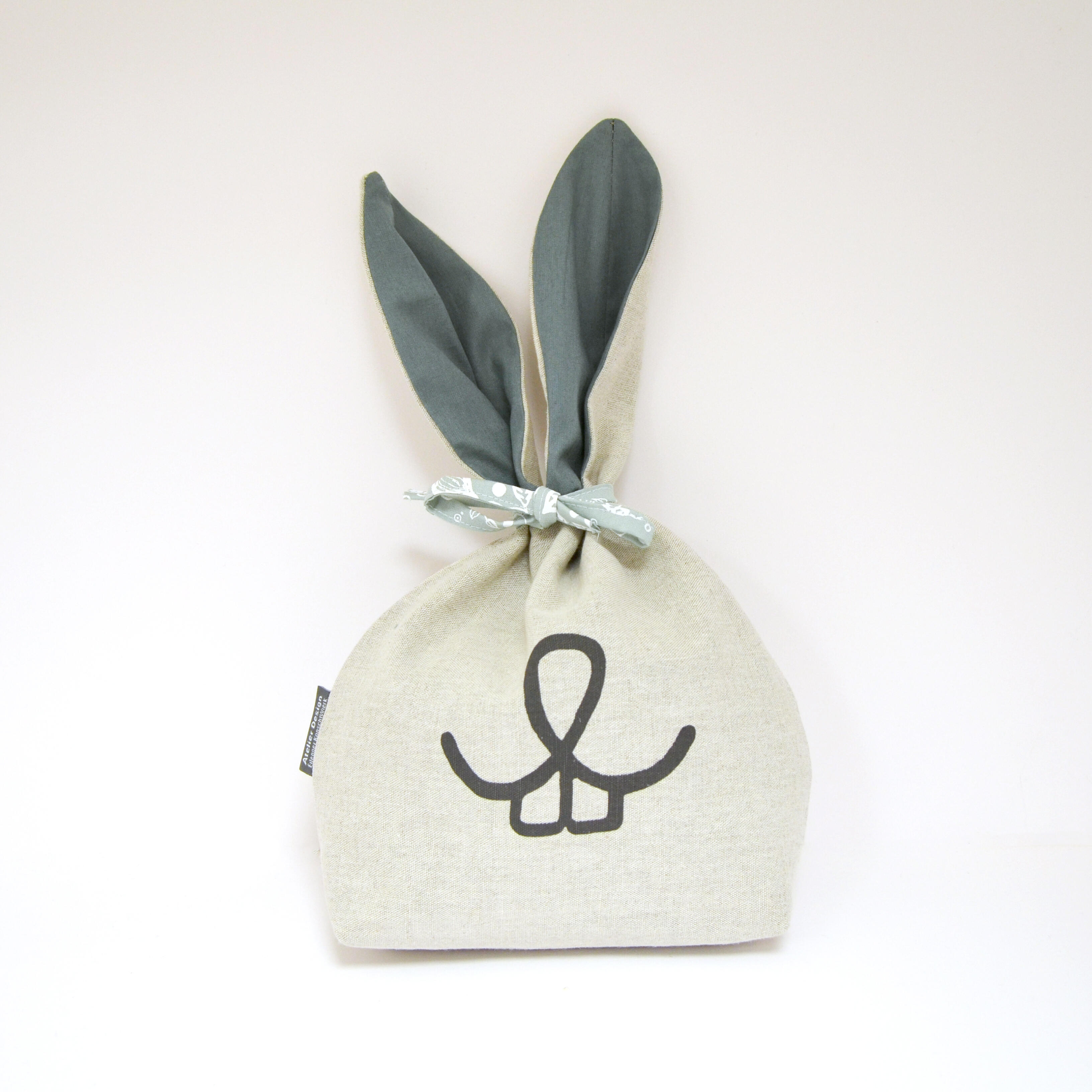 Sachet Cadeau en tissu "Lapin de Pâques", à remplir individuellement