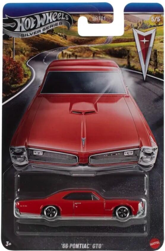 Hot Wheels - Silver Series - #GRT01 JKY14 - '66 Pontiac GTO - 1/64