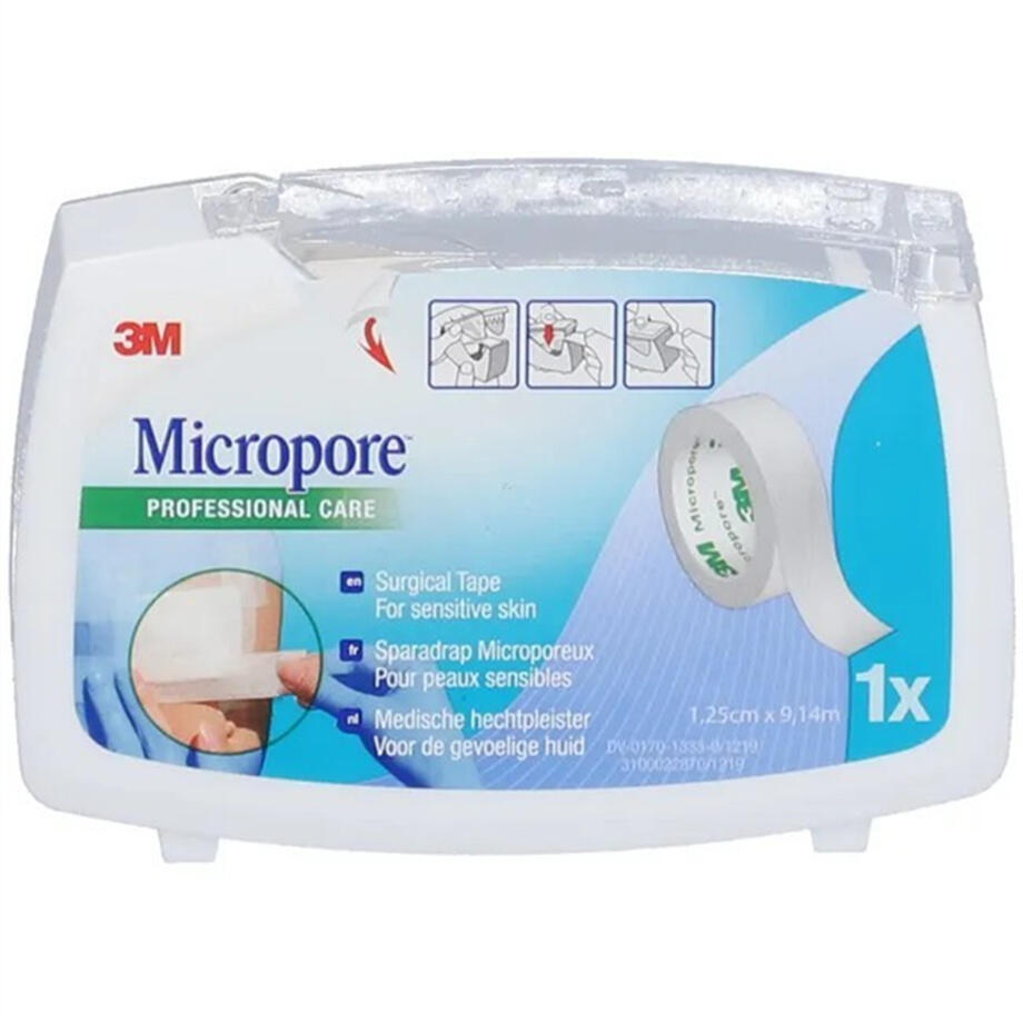 Micropore surgical tape 1,25 cm x 9,15 m sparadrap anallergenique