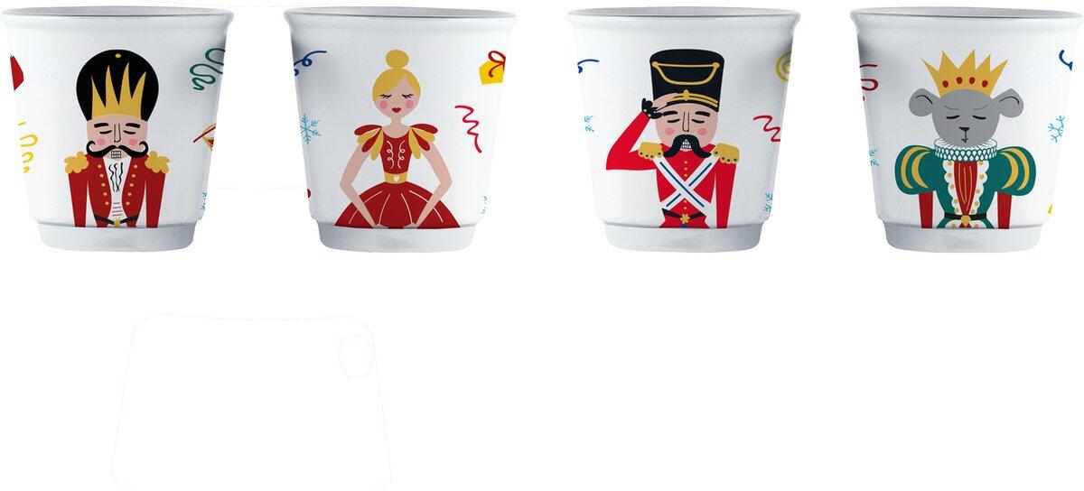 BIALETTI MOKA - NSN2023001 SET OF 4 GLASSES - SCHIACCIANOCI