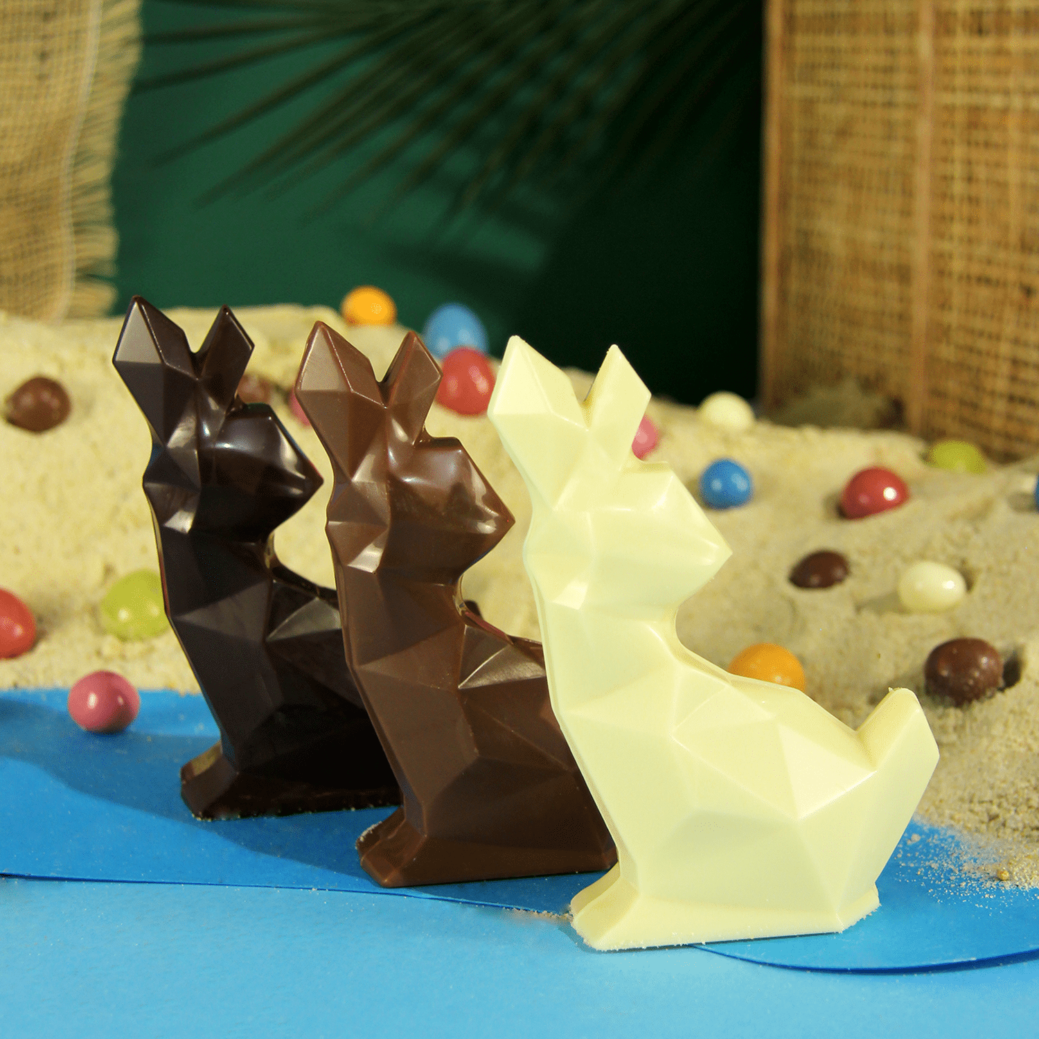 Trio de lapin origami
