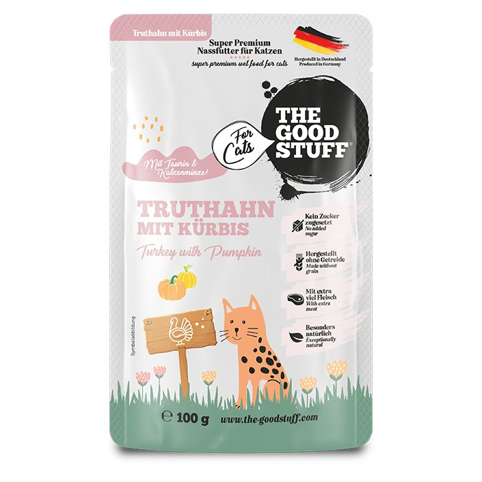 Cat - Truthahn mit Kürbis - Pouch