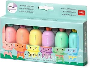 Legami - Set mit 6 Mini-Textmarker