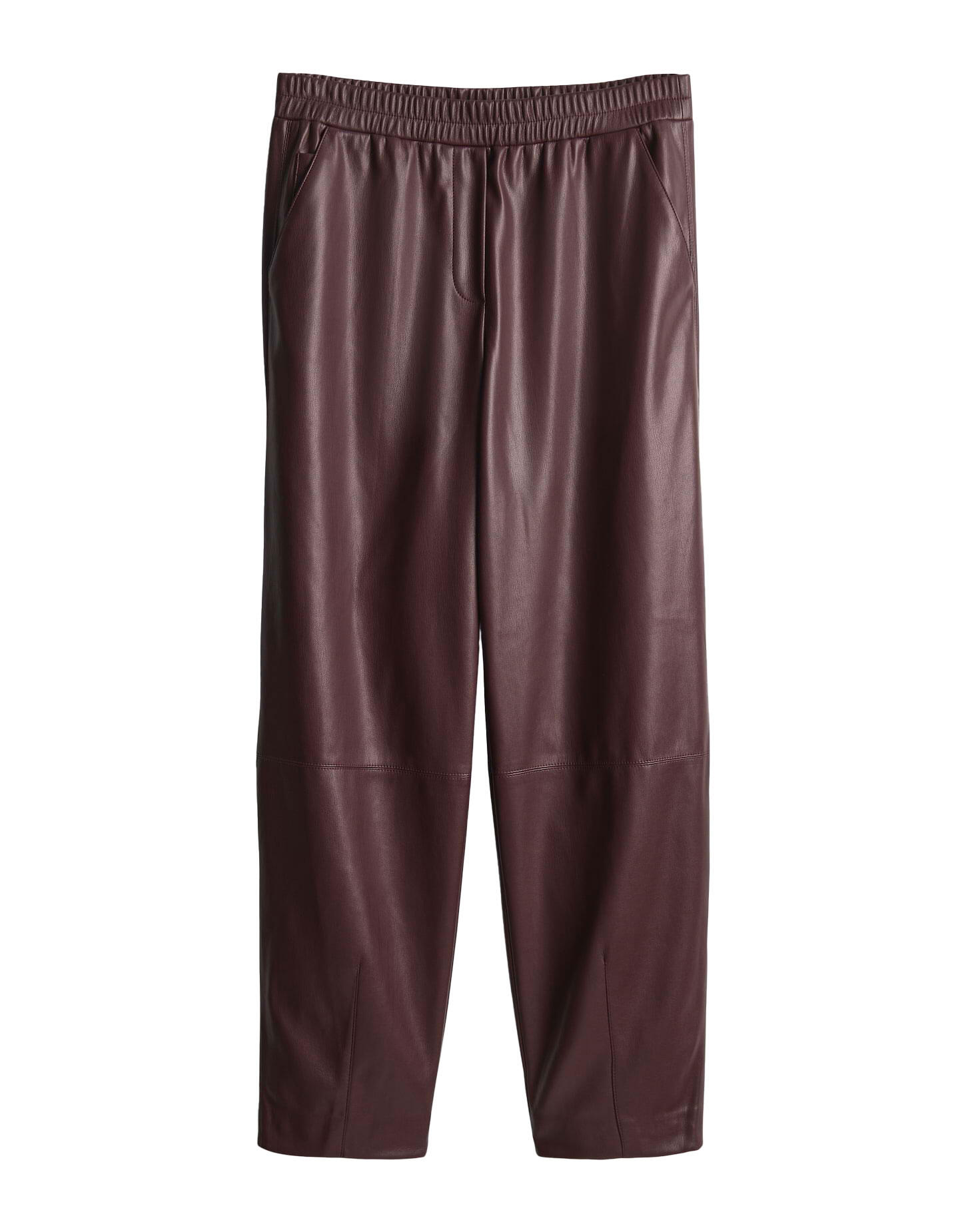 Relaxed Kunstlederhose mit Barrel Leg - Myha edgy