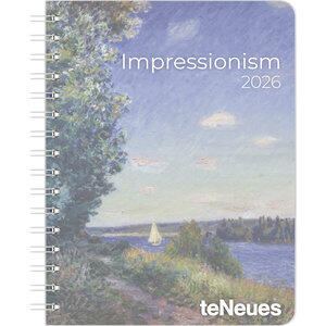Impressionism 2026 Diary, Maße (B/H): 16,5 x 21,5 cm, Buchkalender, 1 Woche/1 Seite