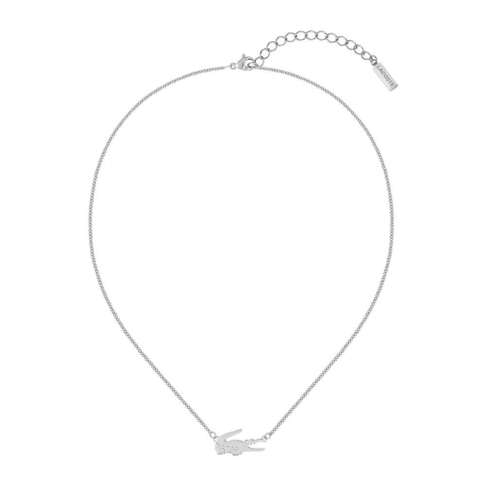 Lacoste - 2040043 - Halskette - Damen - silber - 41+5cm - CROCODILE
