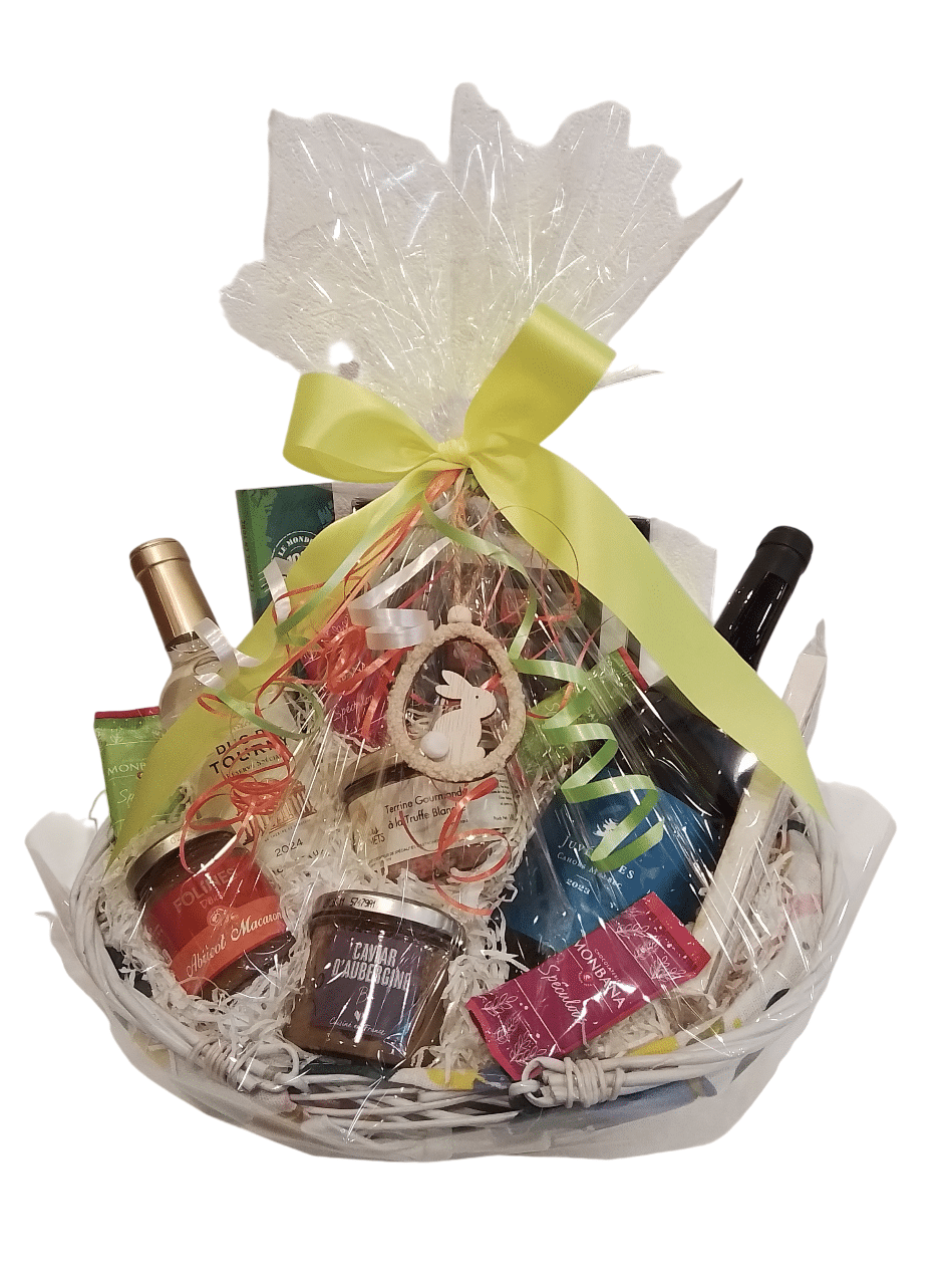 Corbeille Garnie / Panier Gourmand "Joyeuses Pâques"