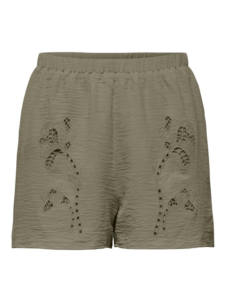Shorts mit Stickerei