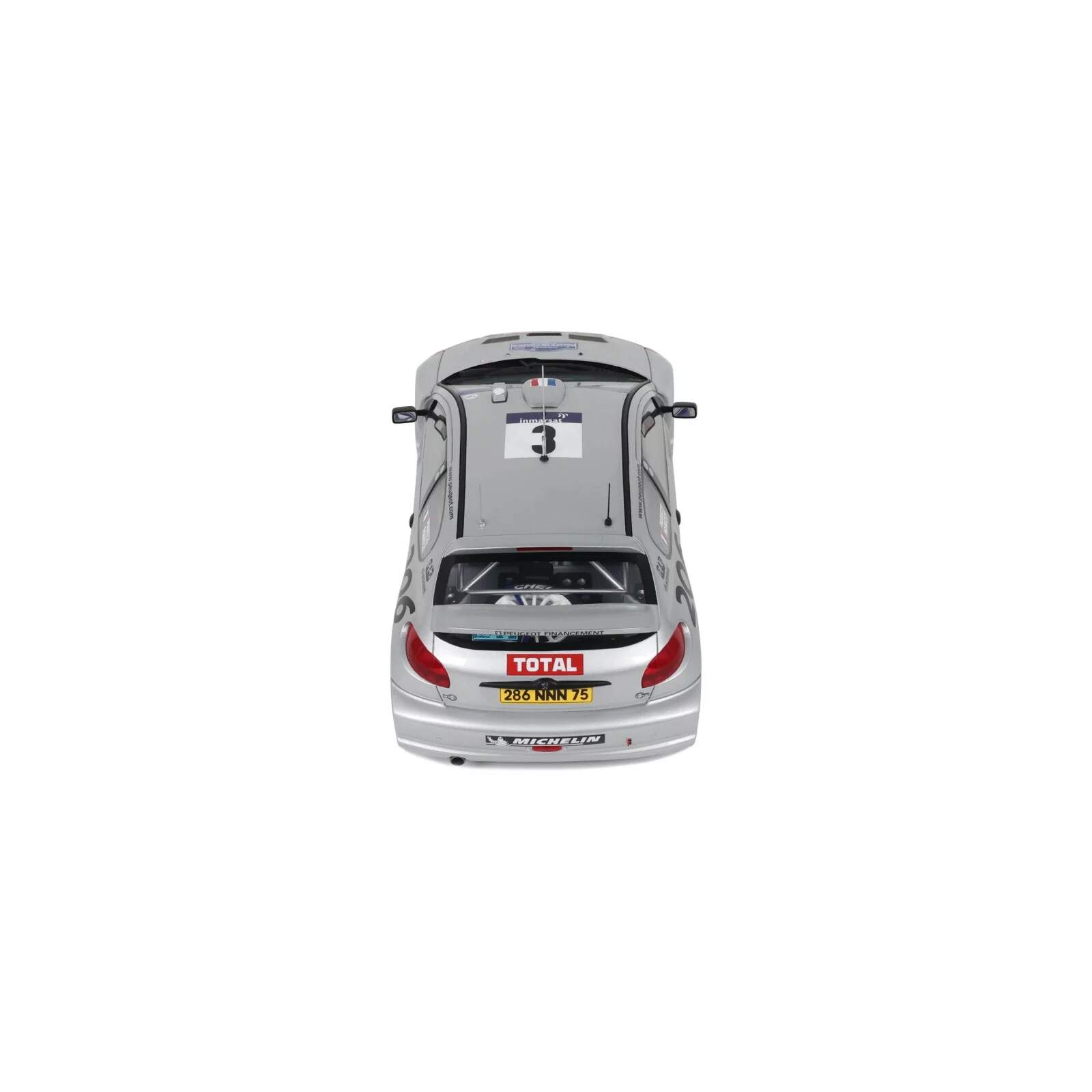 Miniature neuve Peugeot 206 WRC Tour de Corse 2002 Panizzi 1/18 Ottomobile - Collection