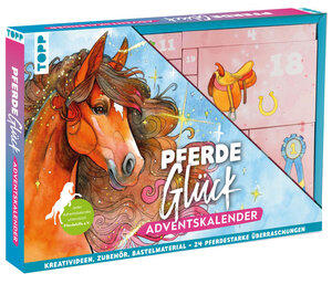Pferdeglück - Le calendrier de l'Avent créatif 24 surprises pour les fans de chevaux, calendrier de l'Avent avec 24 petites boîtes, TOPP 18530