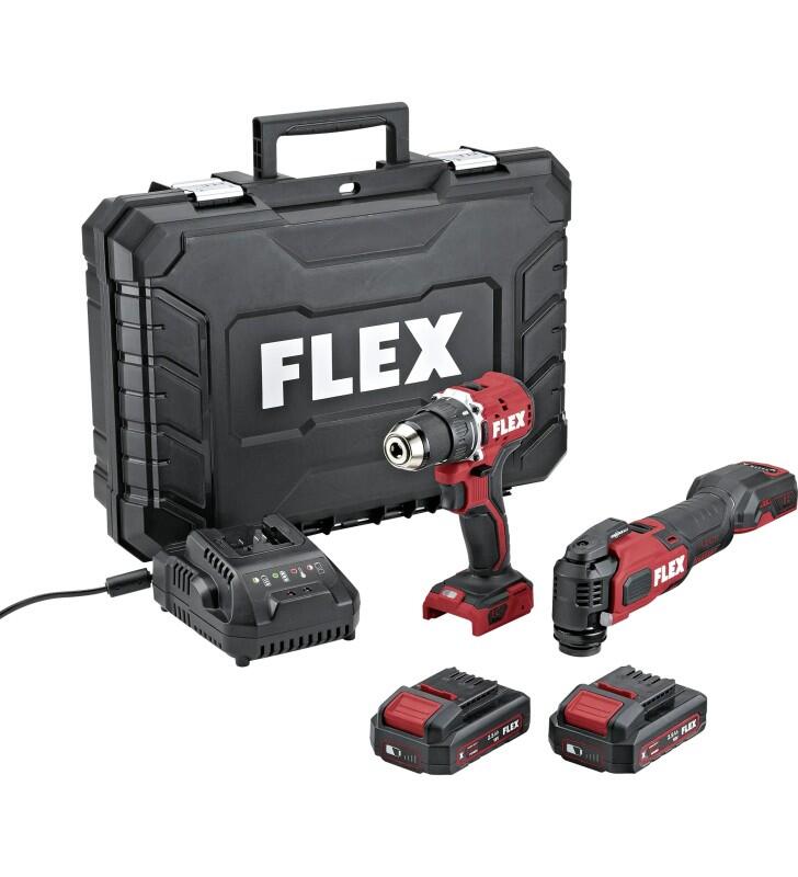 FLEX - DD LD+MT 18-ECTC/2.5 Set - DUO pack 18V Perceuse-visseuse + outil multifonction - 532843