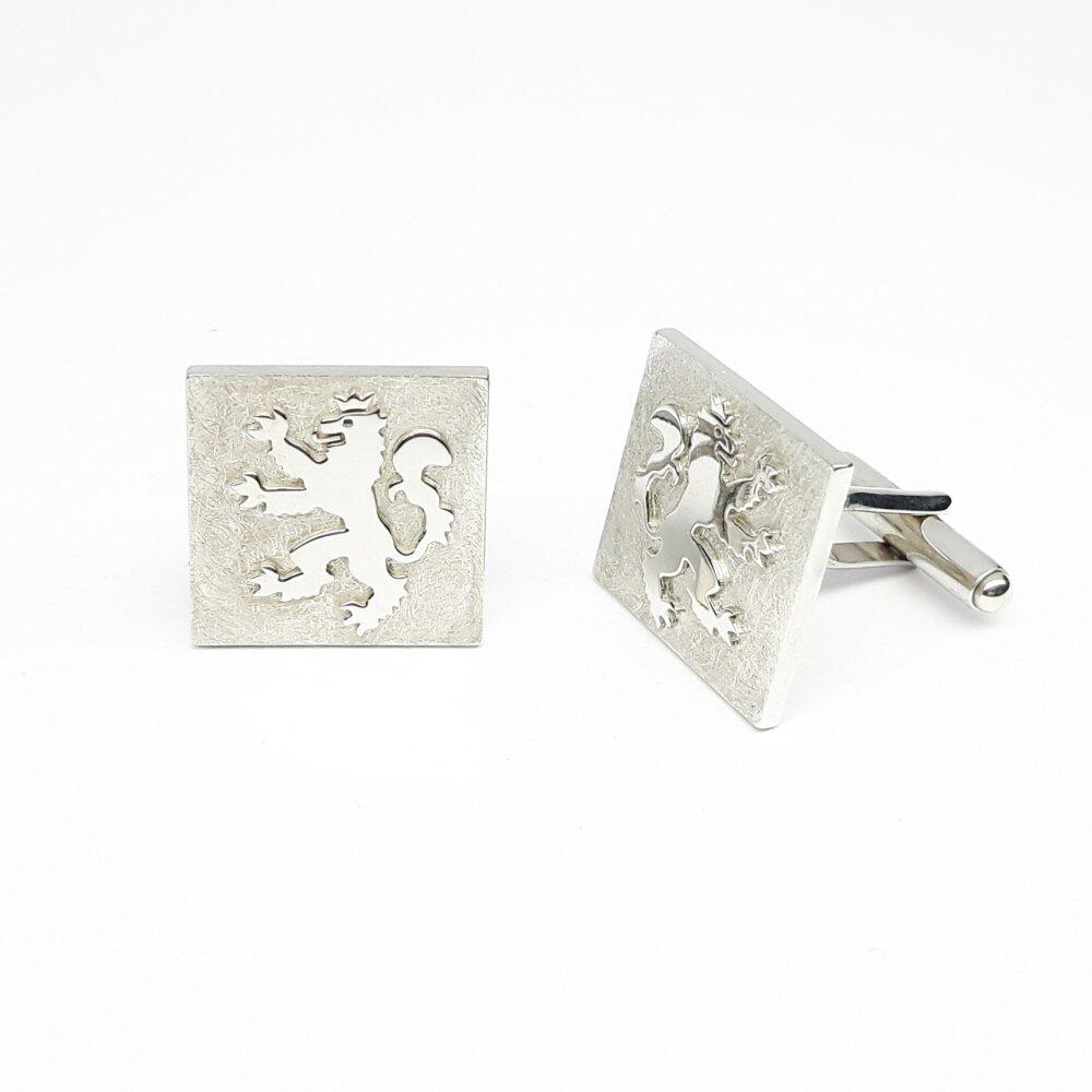 'Lion of Luxembourg', cufflinks made of 925 sterling silver. One-of-a-kind.