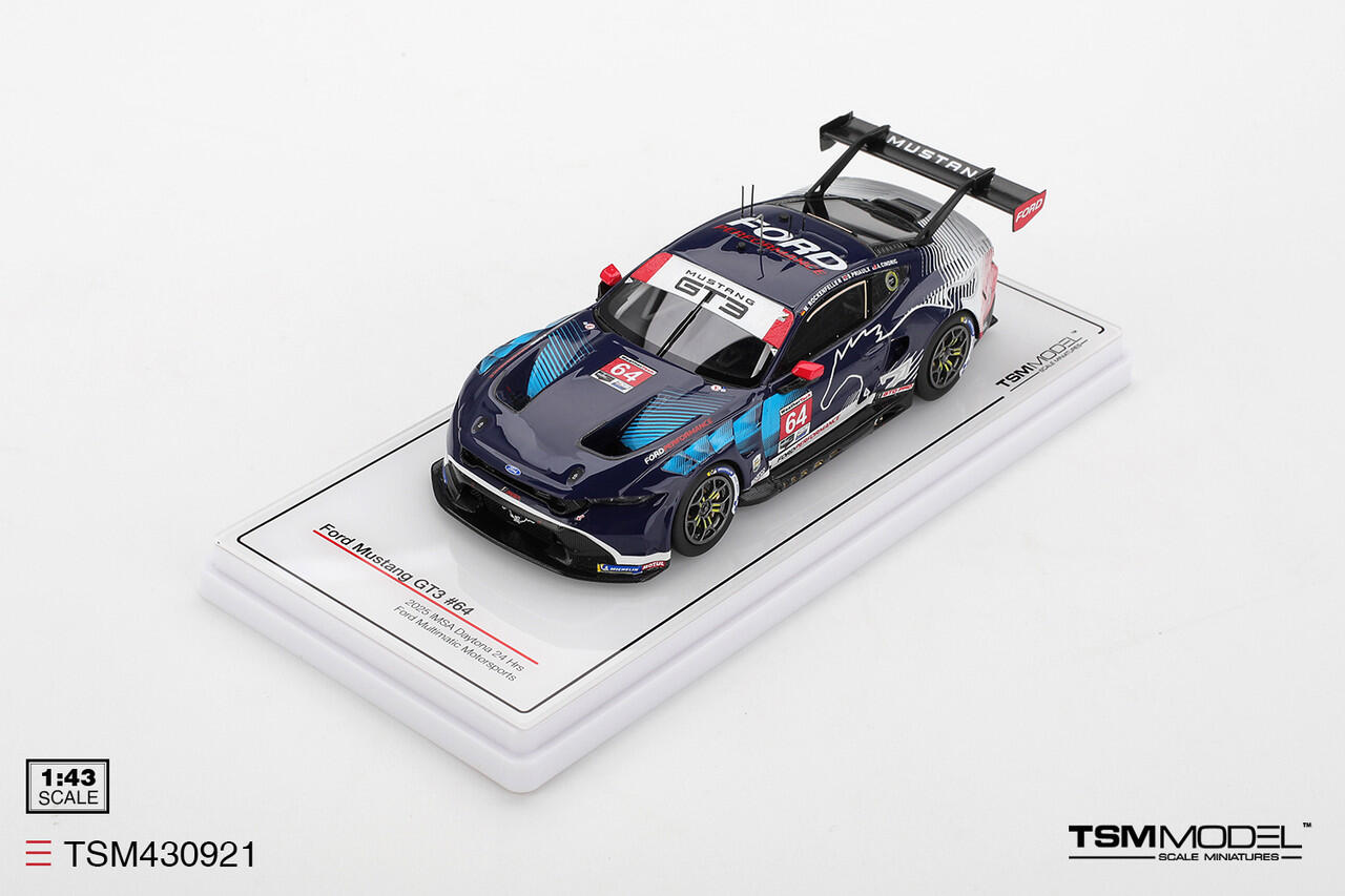[Available for pre-order] TSM Model - #TSM430921 - Ford Mustang GT3 #64 Ford Multimatic Motorsports - 2025 Daytona 24 Hours - 1/43
