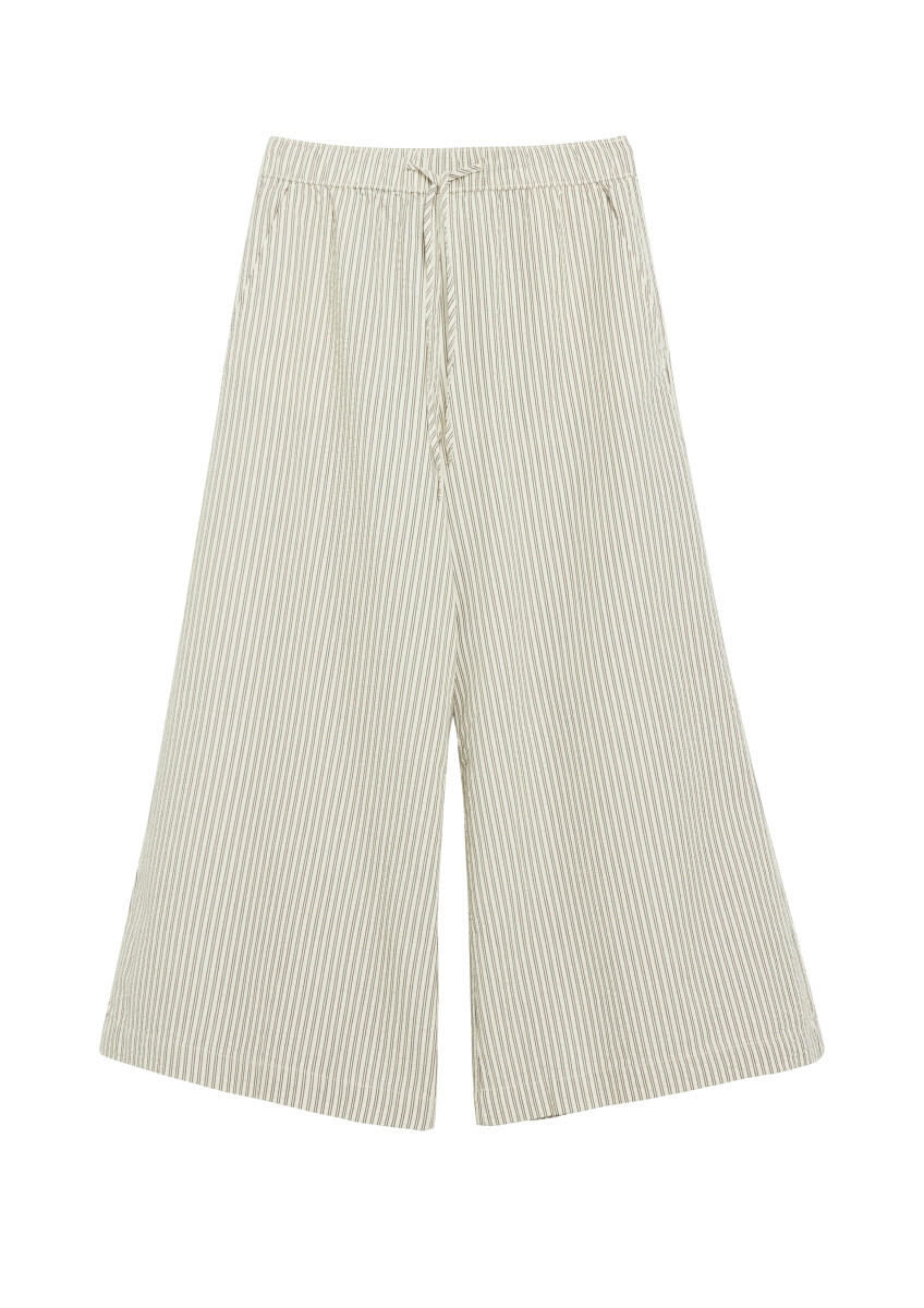 Gestreifte Culotte-Hose