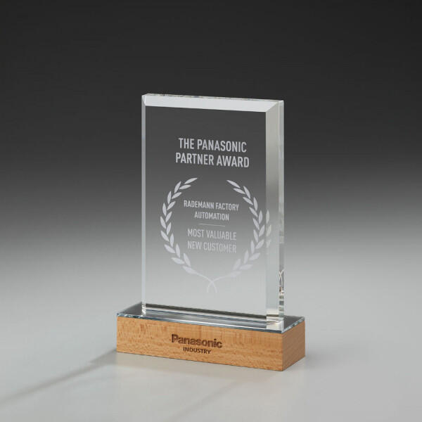 Wooden Excellence Award 59909, 205mm y compris gravure et/ou impression numérique   