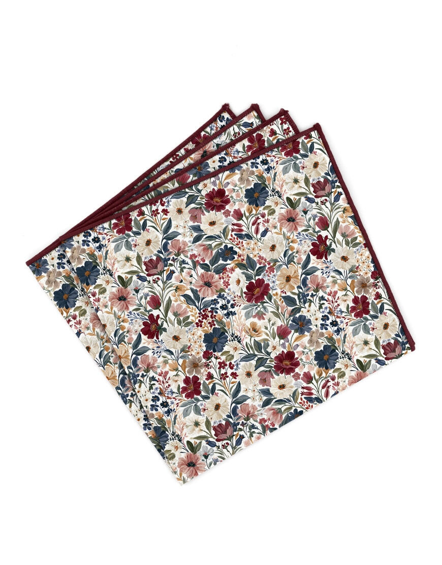Mouchoir de poche à motif floral - Toyoni