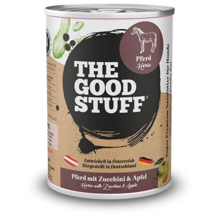 Pferd mit Zucchini & Apfel