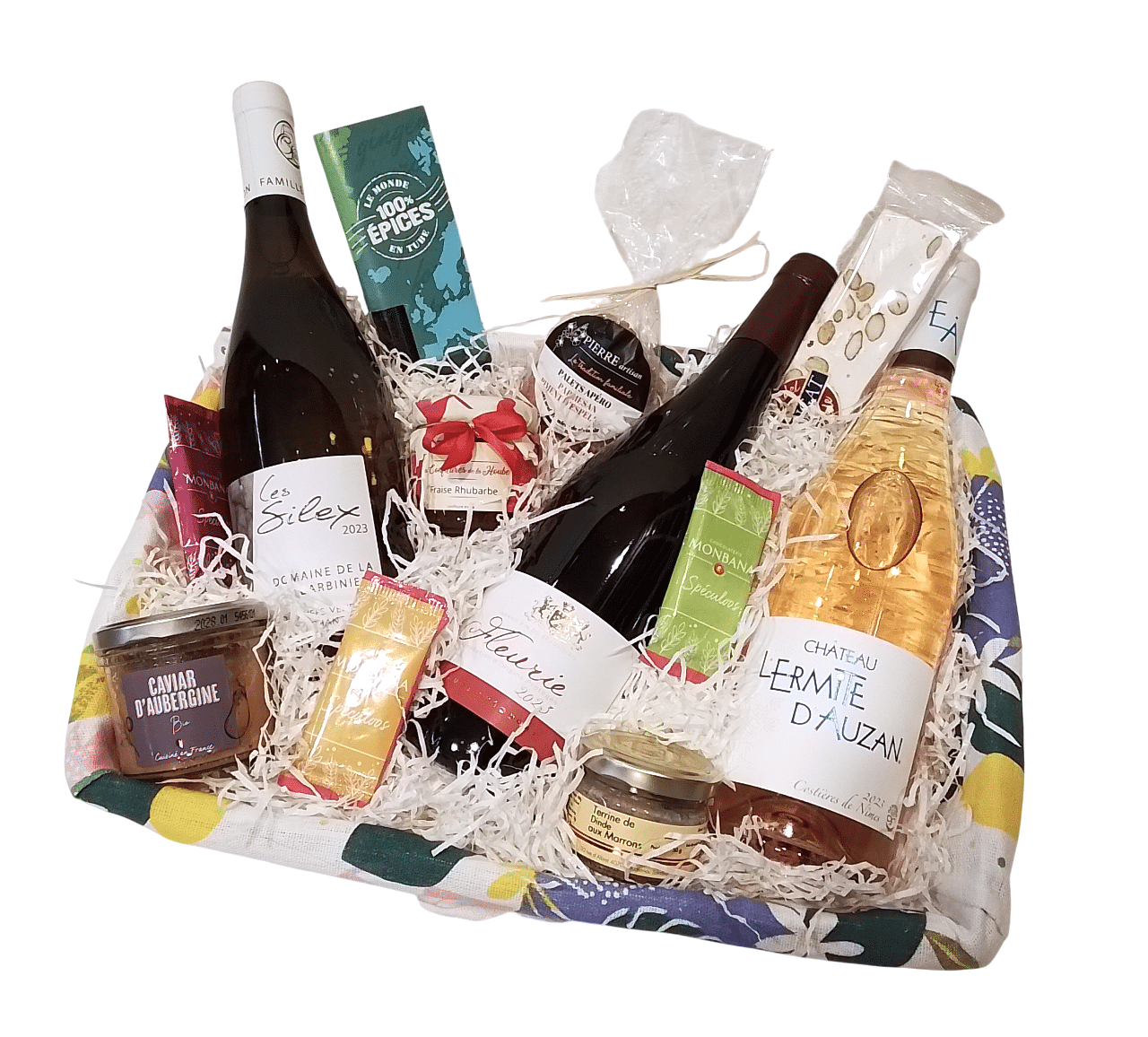 Panier Garni " Corbeille Fleurie " 