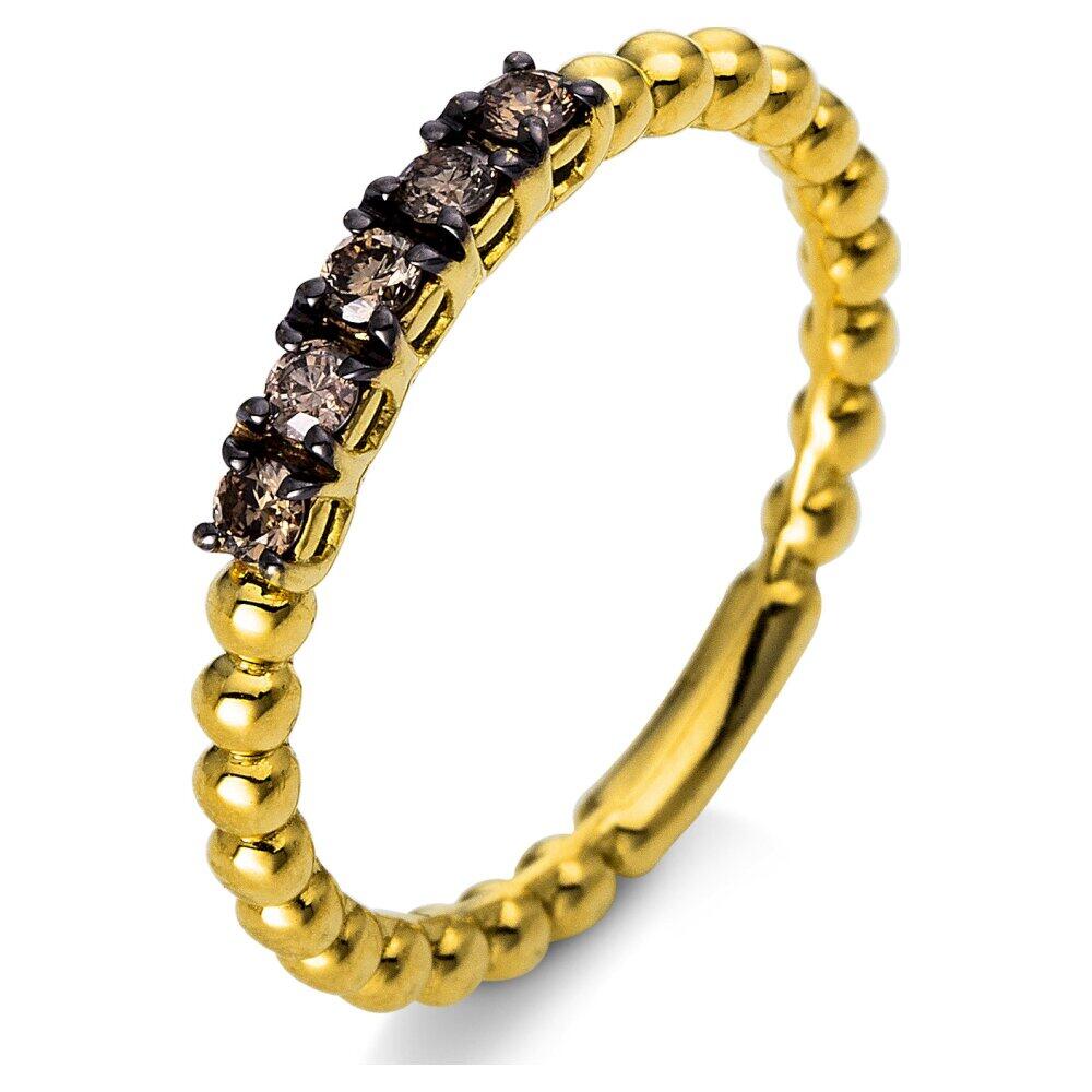 Luna Creation - Ring - Damen - Gelbgold 14K - Diamant - 0.22 ct - 1N698G453-1 - Weite 53