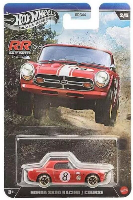 Hot Wheels - Silver Series - #GDG44 JKX62 - Rally Racers - Honda S800 Racing - 1/64