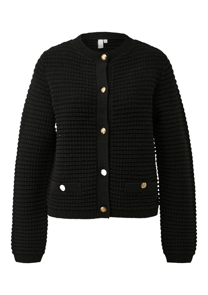 Cardigan mit Strukturmuster