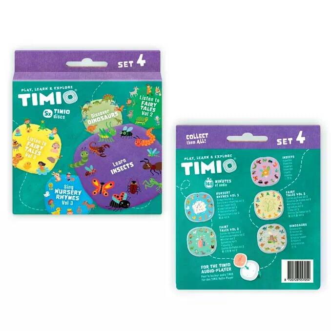 Timio Disc Set 4 - Kinderlieder, Märchen, Dinosaurier und kleine Insekten