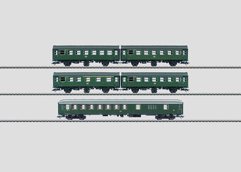 Märklin H0 - 4313/4314/4315/4038 - Model Train Passenger Carriage  5 4038 Model Train Passenger Carriage 5 Donnerbuchse Luggage Travelers Freight Wagons Db