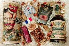 Delikatessen Präsentkörbe Rum Süßigkeiten & Schokolade Sommellerie de France Bascharage