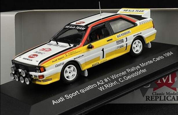 Audi quattro A2 #1 Sieger Rallye Monte Carlo 1984 Röhrl, Geistdörfer - WRC017, EAN 9681015100100