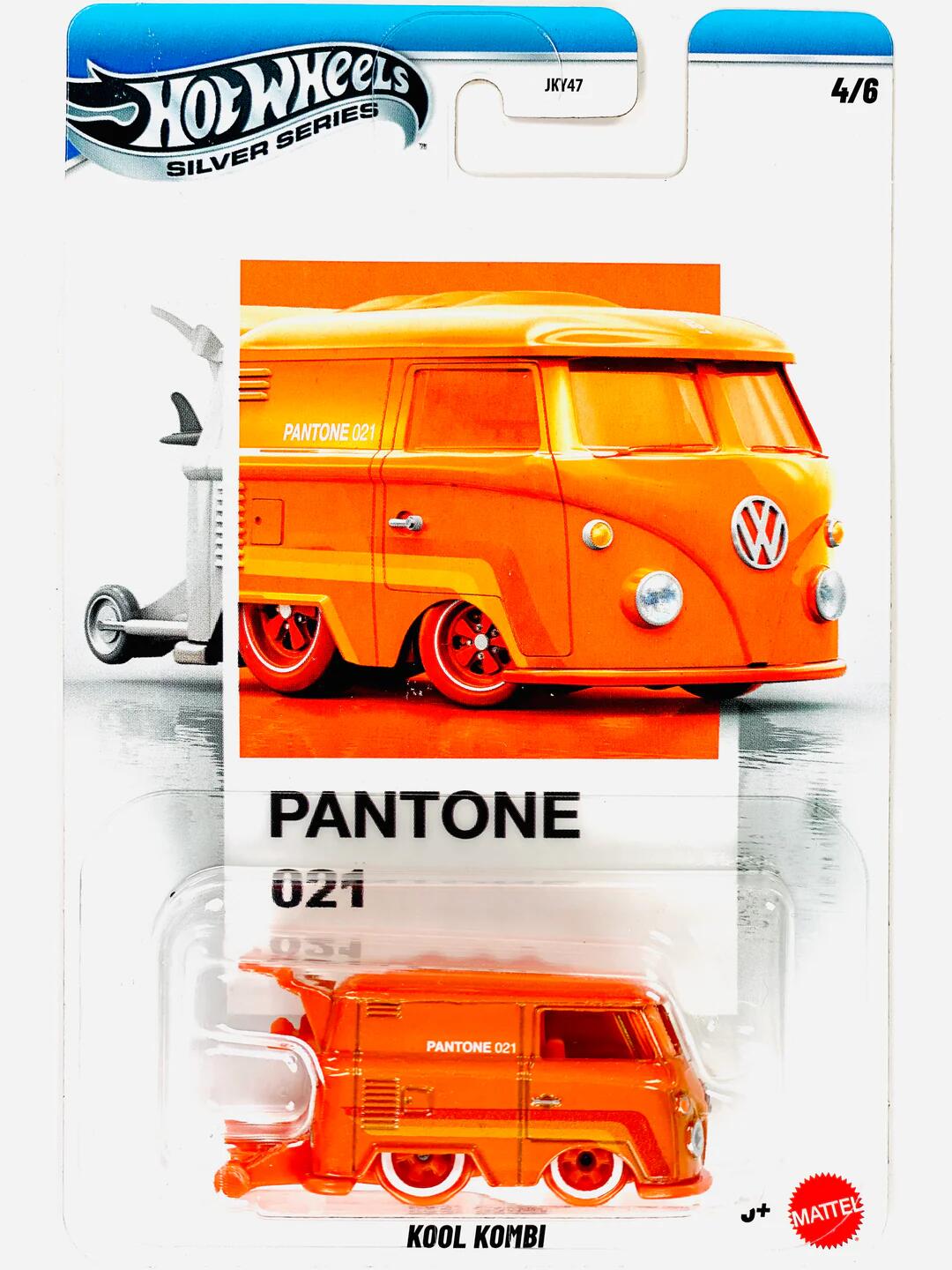 Hot Wheels Silver Series - #JKY47 JKY49 - Volkswagen - VW - Kool Kombi - Pantone 021 - 1/64