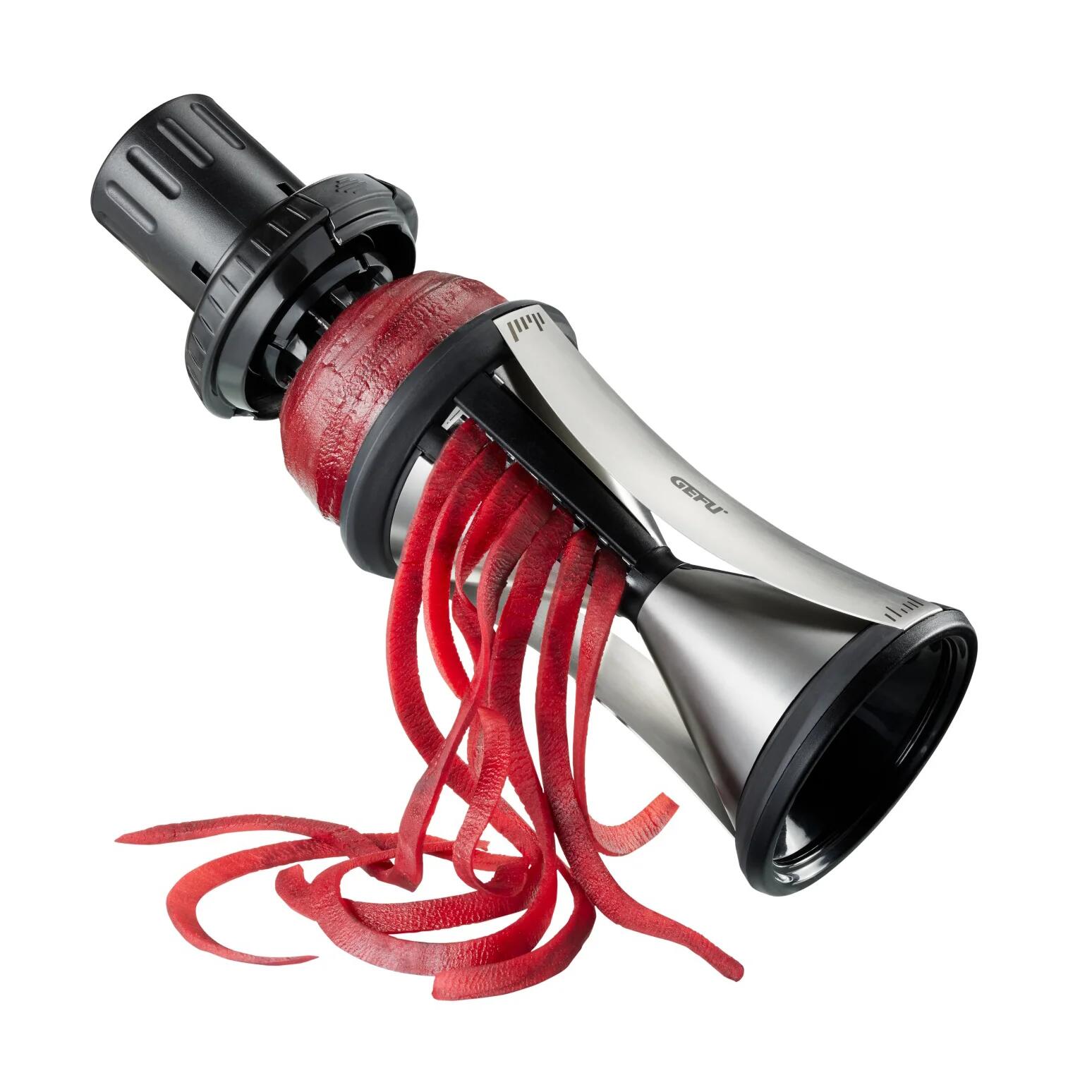 Gefu spiraliseur SPIRELLI® XL avec une brosse de nettoyage