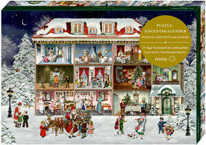 Notre merveilleuse maison de Noël Our Wonderful Christmas House - 24 jours de plaisir à résoudre des puzzles jusqu'à Noël, nombre de pièces : 1000, Dimensions (L x H)