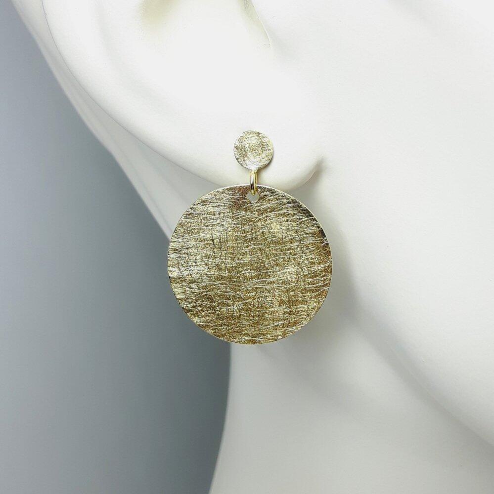 'round around', boucles d'oreilles en or jaune 18kt.