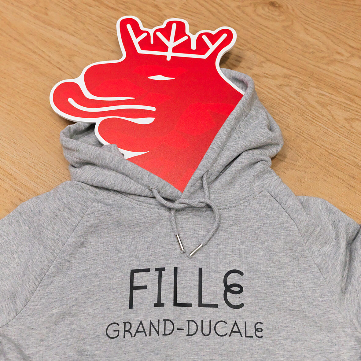HOODIE GREY GIRL GRAND-DUCAL