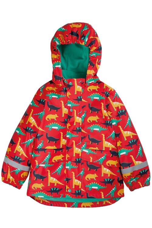 Frugi Frugi Puddle Buster Coat Red Jurassic Coat, Letzshop