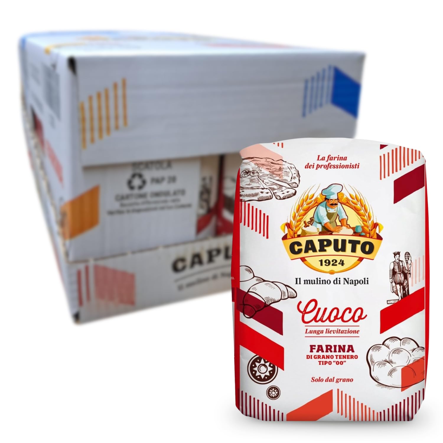 Caputo Cuoco Professionelles Mehl (10x 1 KG Packung)
