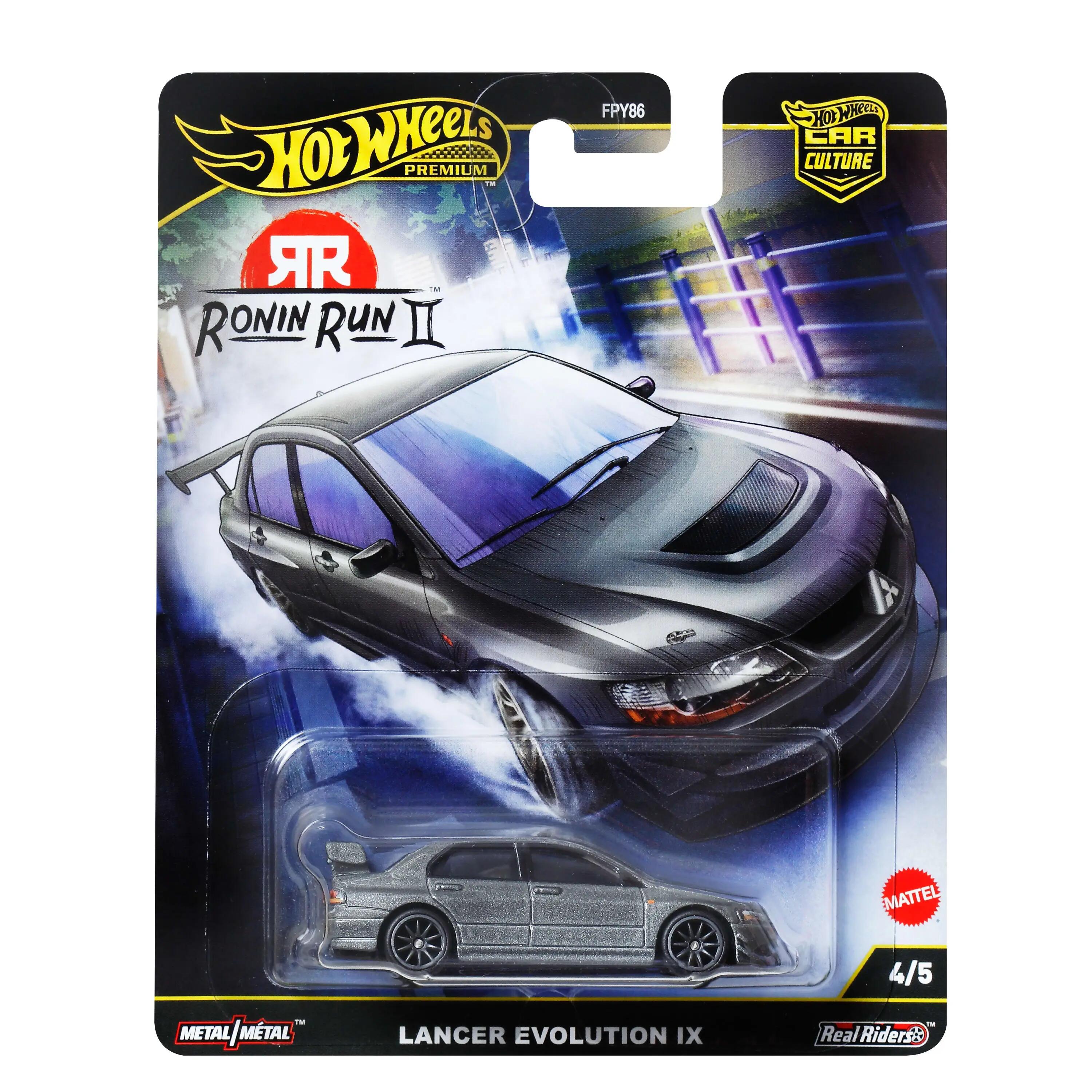 Hot Wheels Premium Car Culture Ronin Run 2 Mitsubishi Lancer Evolution IX échelle 1:64 pièce de collection (JBK86)
