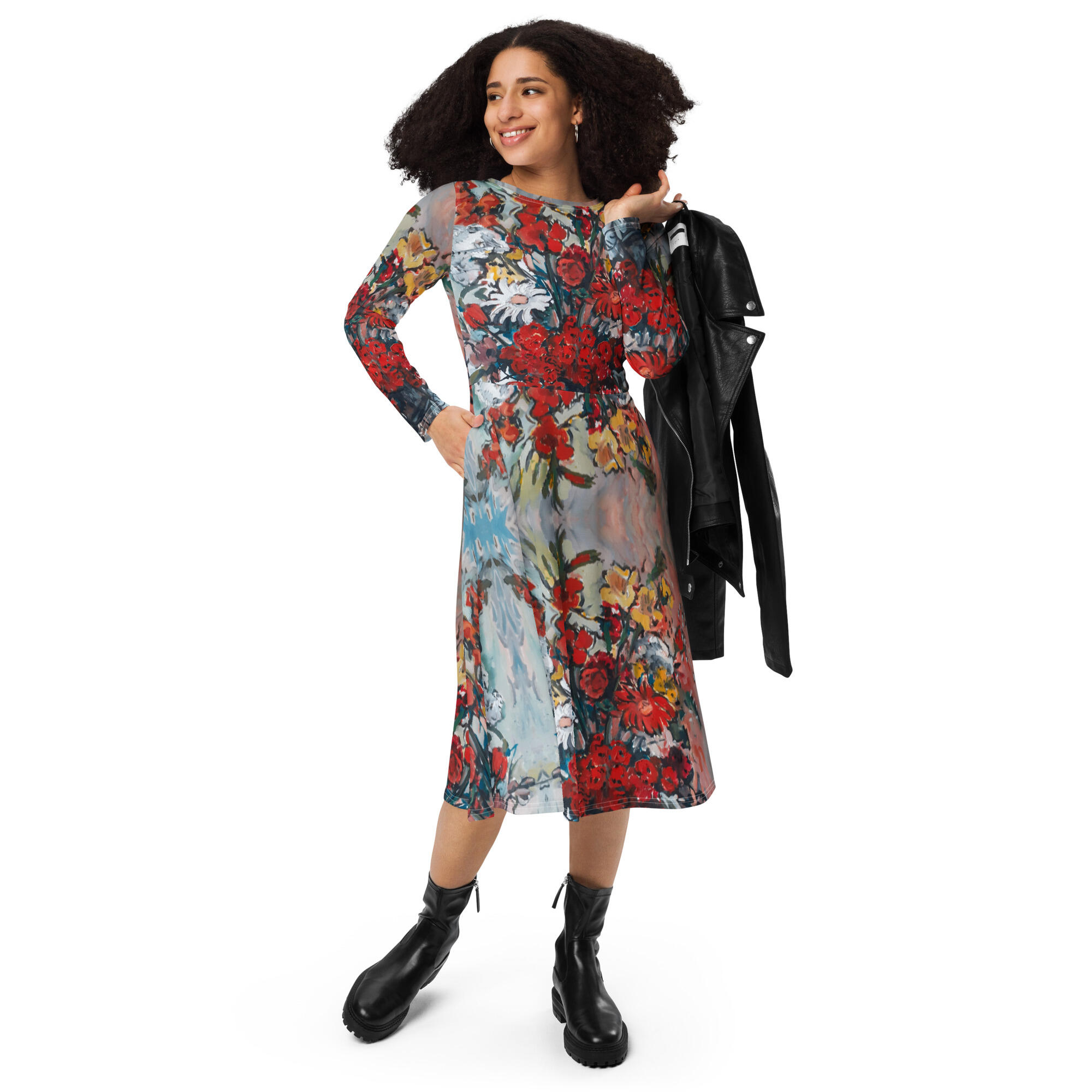 Long sleeve midi dress Sacred Romance