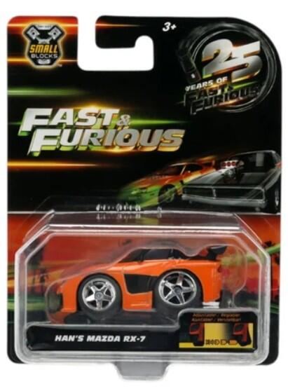 Jada Toys - #24126 - Han's Mazda RX-7 - Fast & Furious - Small Blocks - 1/43
