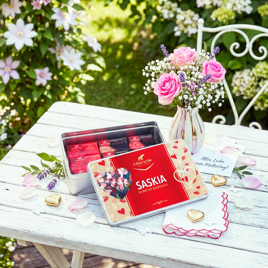 Mini Bouchée Côte d'Or Art Edition– Personalisierte Geschenkdose