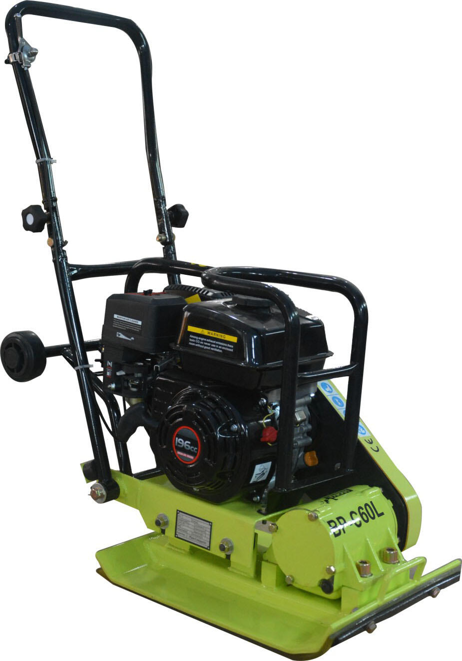 Varan Motors - BP-C60L Rüttelplatte, 65 kg, gasbetrieben, Loncin-Motor mit 6,5 PS