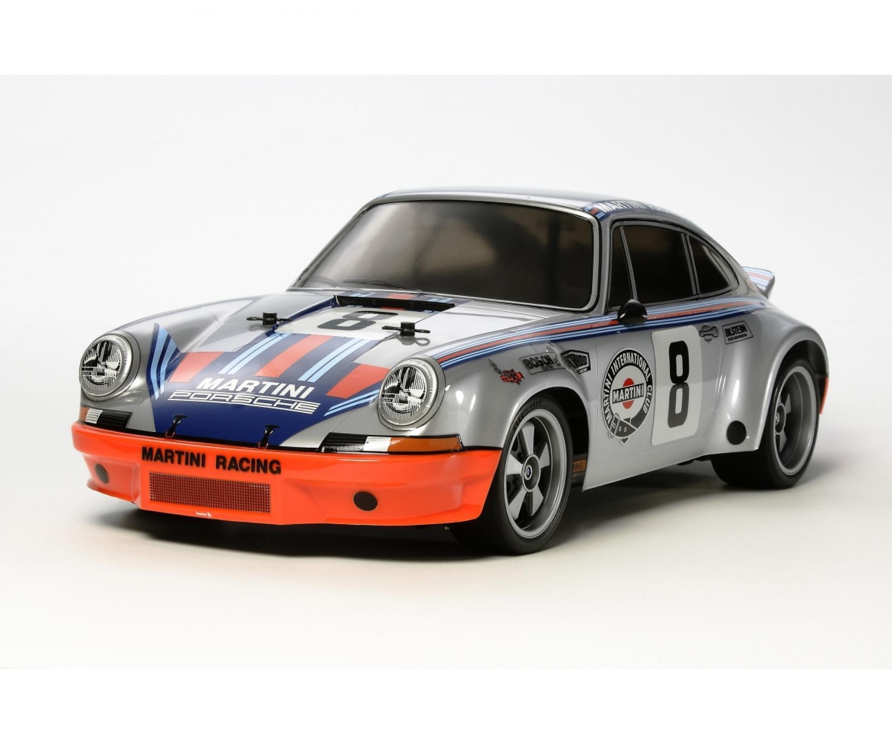Tamiya RC TT-02 Porsche 911 Carrera RSR (Martini) 4WD modèle télécommandé à l'échelle 1:10 Tam: 58571 RTR